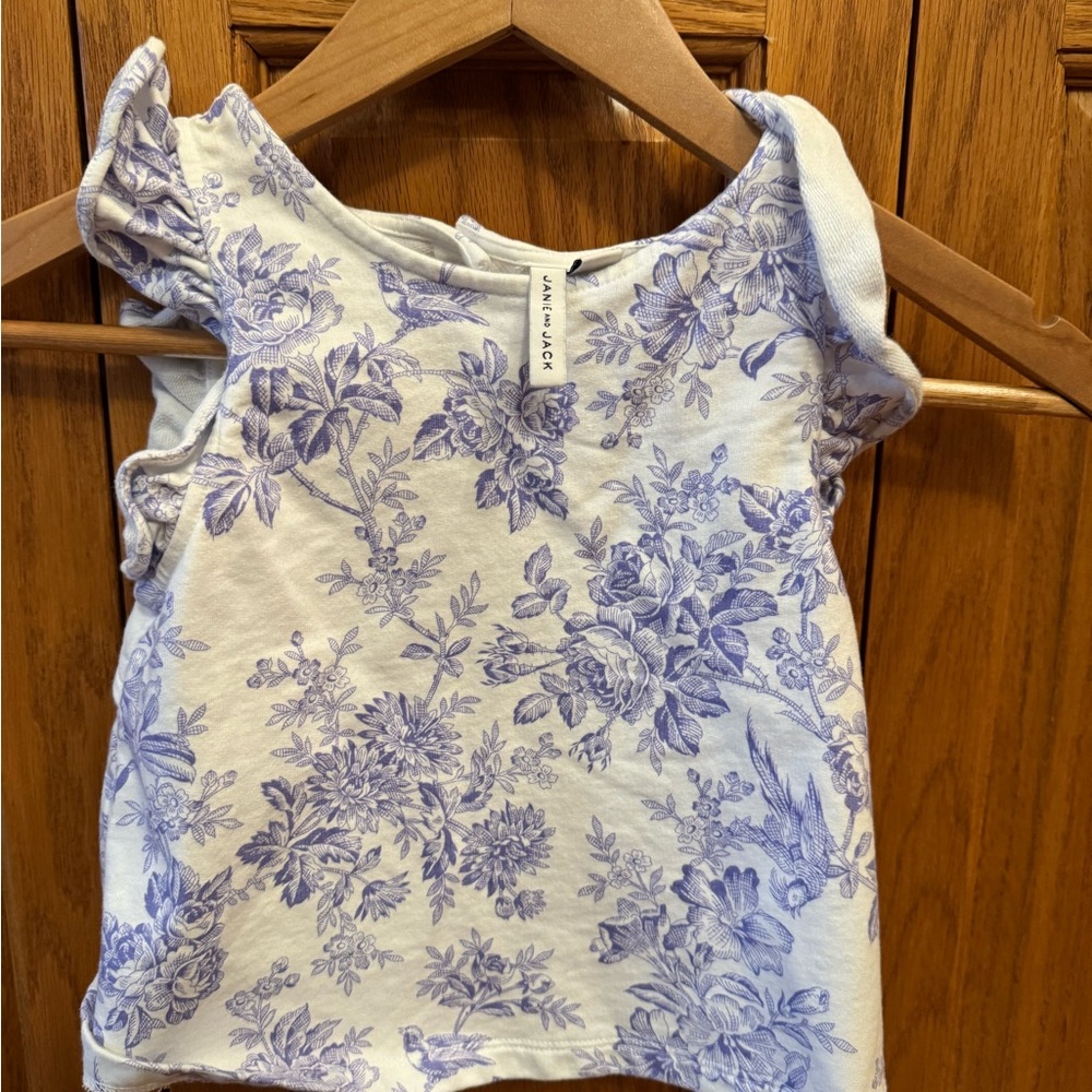 Janie and Jack Lavender Floral Top
